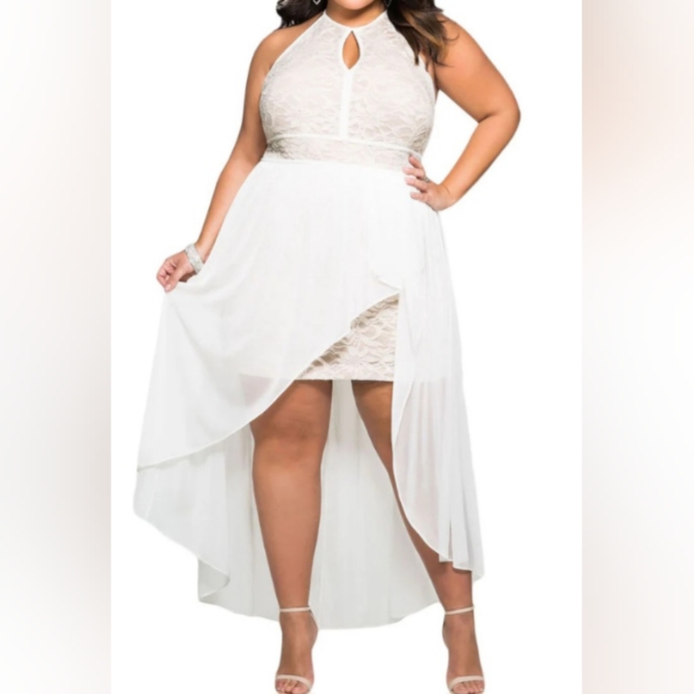 Casual Outdoor Wedding/Event High Low Dress